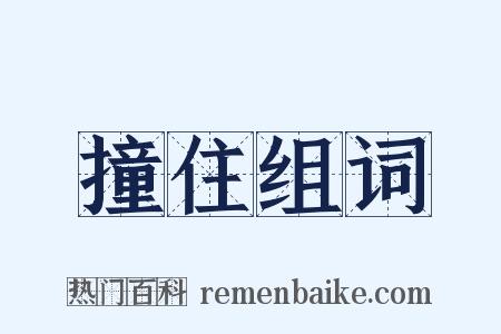 撞住组词是什么意思的图片